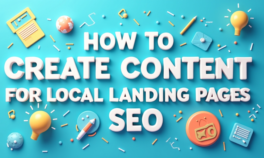 How to Create Content for Local Landing Pages for SEO